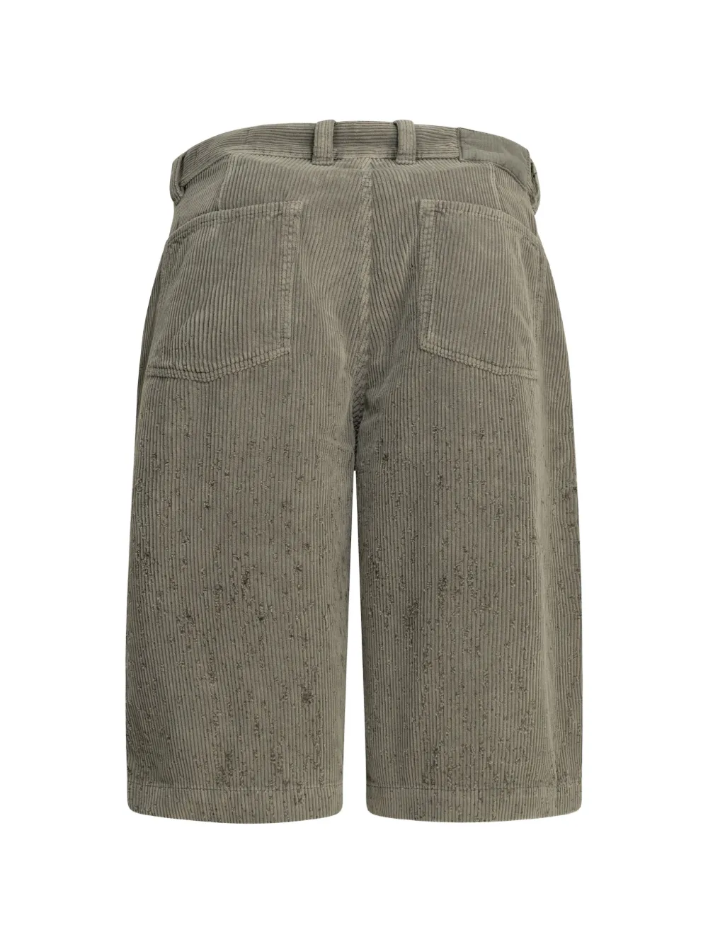 mfpen Gerafelde ribfluwelen shorts Grijs