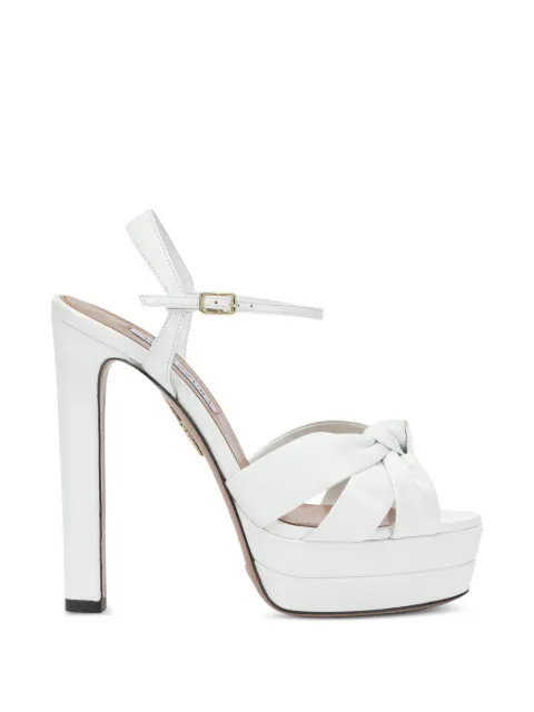 Aquazzura — knotted platform sandals
