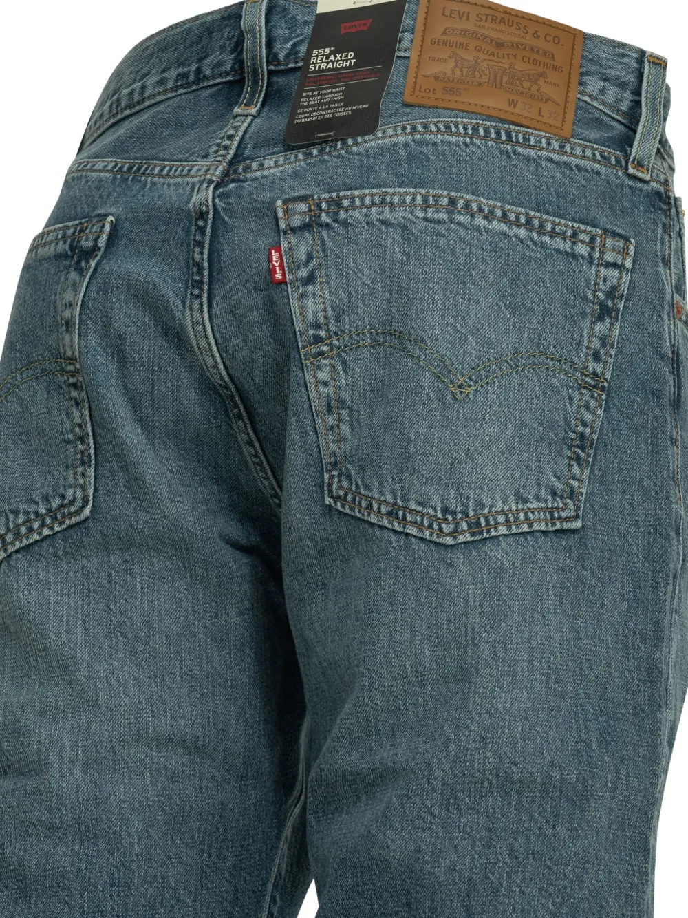 Levi's 555 Relaxed Straight jeans Blauw