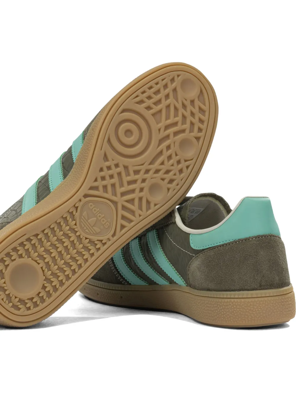adidas Handball Spezial sneakers met krokodillen-reliëf en suède afwerking Groen