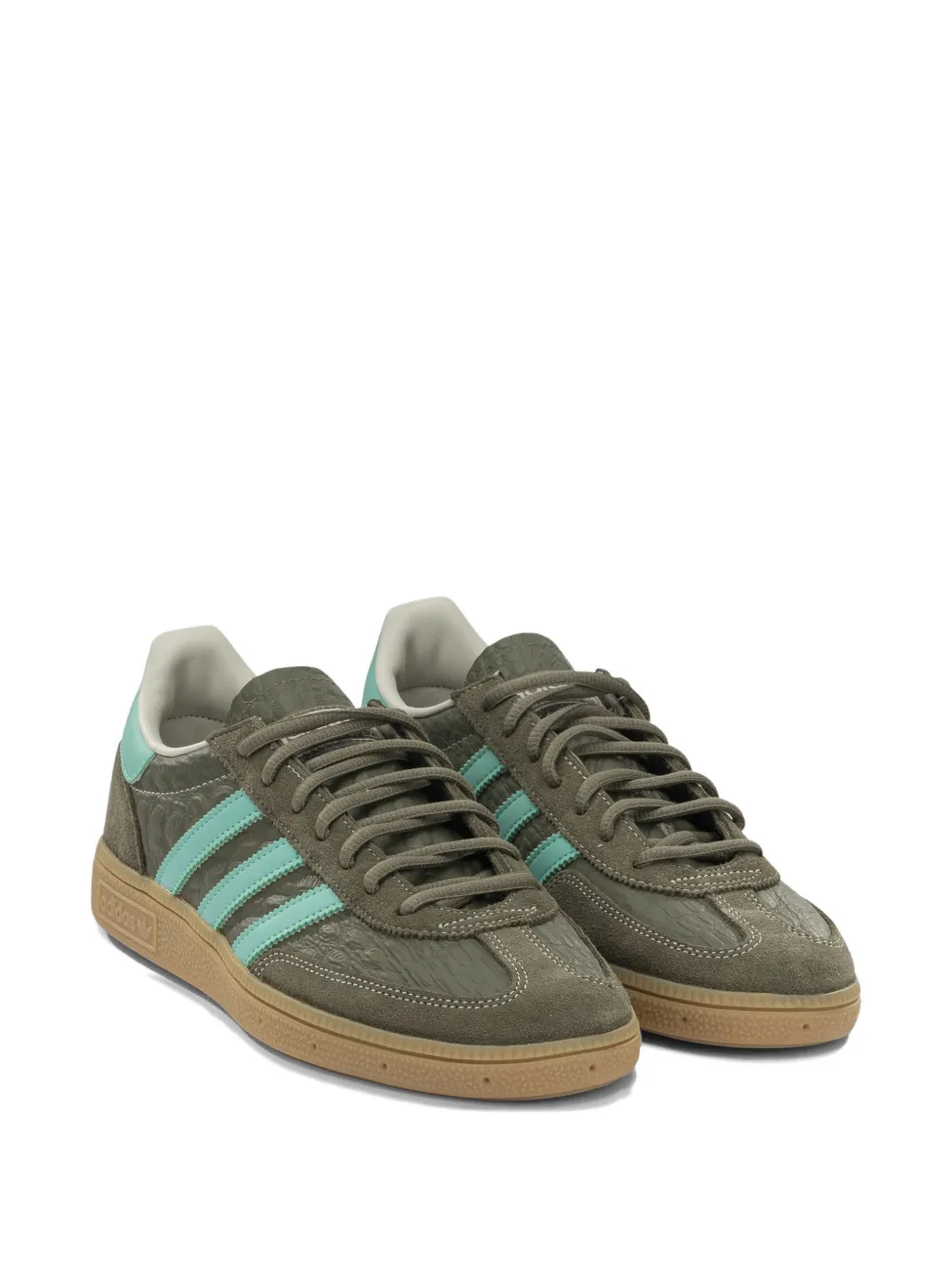 adidas Handball Spezial sneakers met krokodillen-reliëf en suède afwerking Groen