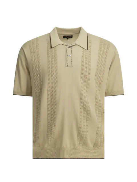 BEAMS PLUS textured-knit polo shirt