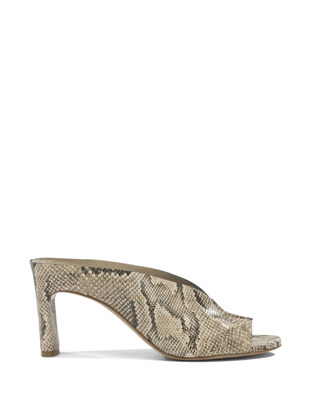 Del Carlo Metis snakeskin-effect open-toe sandals - Toni neutri