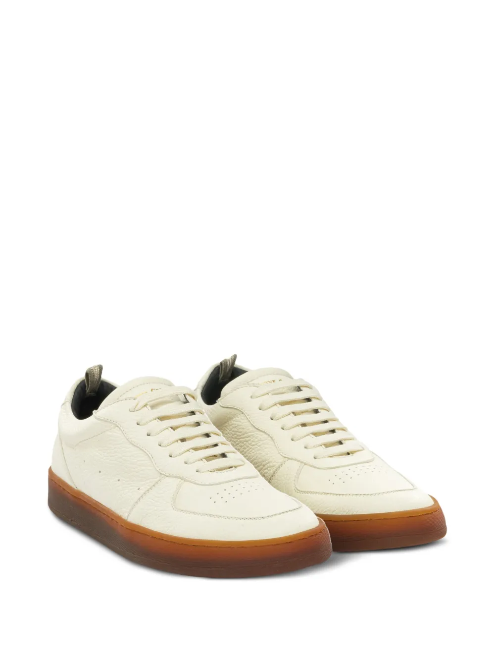 Officine Creative Asset 001 lace-up leather sneakers Wit