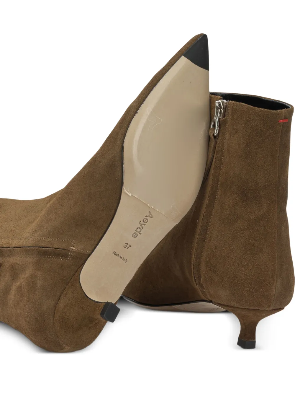 Aeyde Sofie suede ankle boots Bruin