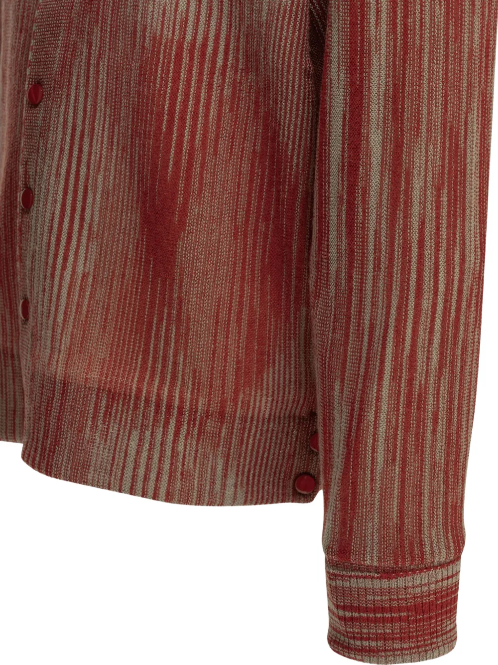 Needles Cardigan à Motif Ikat Boutonné - Rouge 