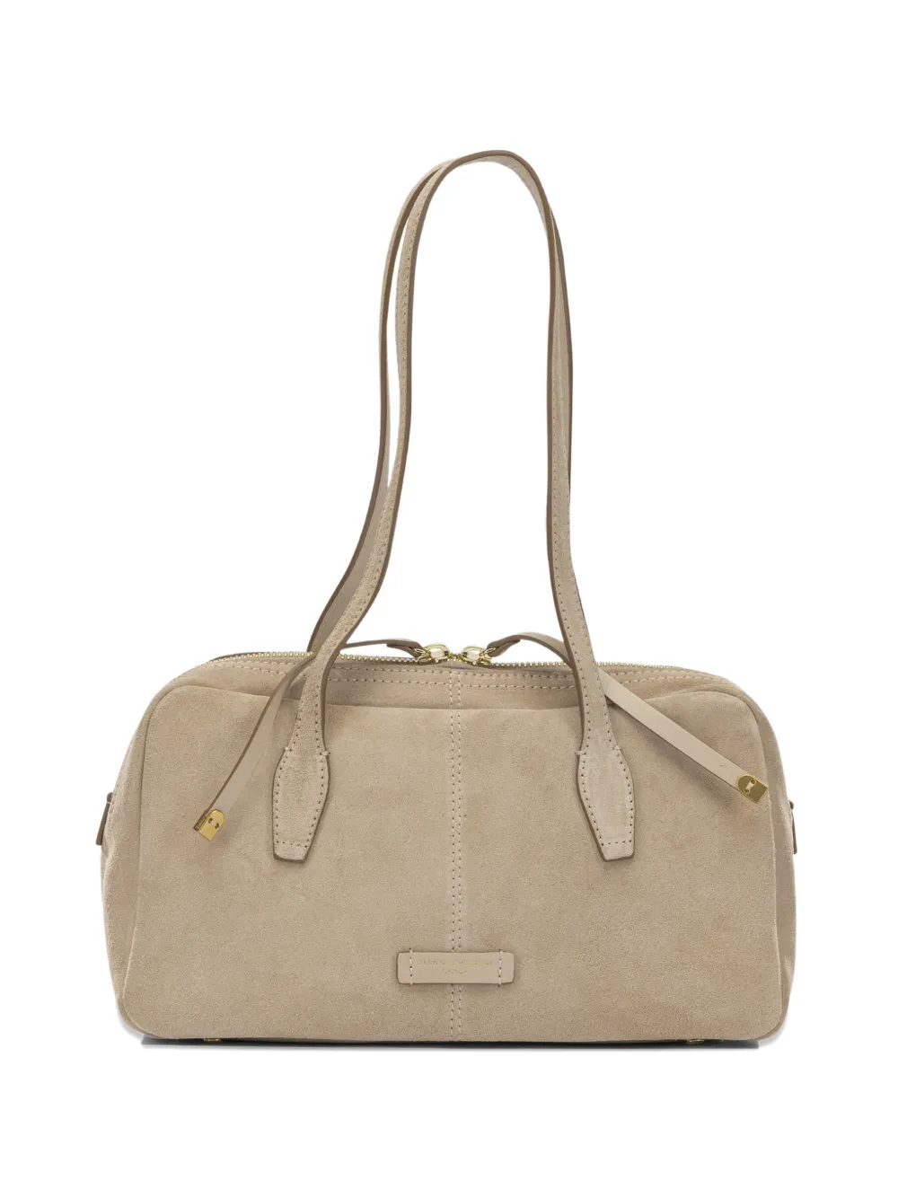 GIANNI CHIARINI logo-patch shoulder bag - Toni neutri