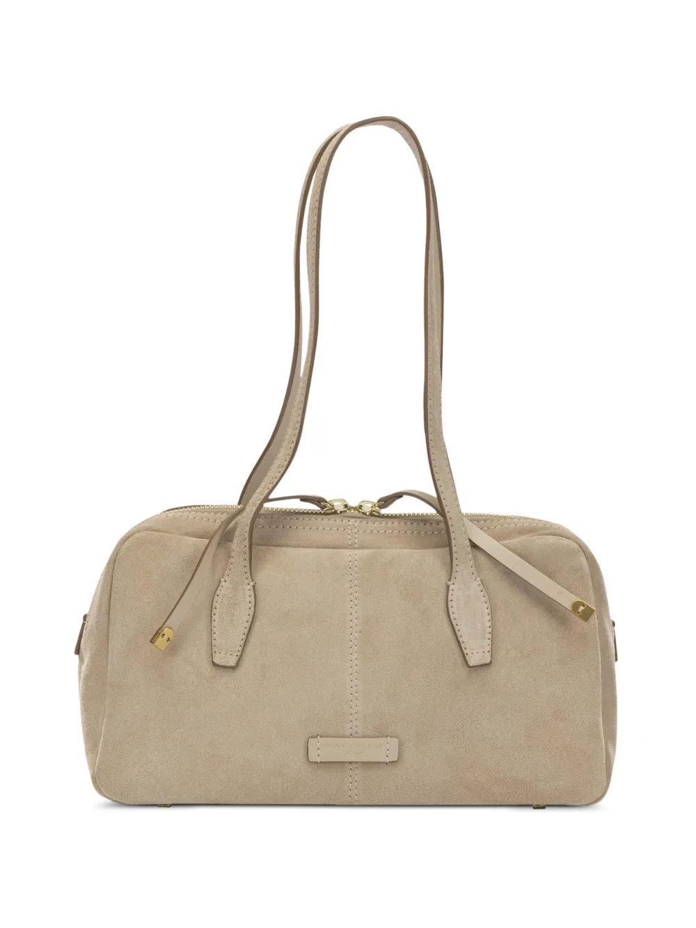 GIANNI CHIARINI logo-patch shoulder bag - Toni neutri