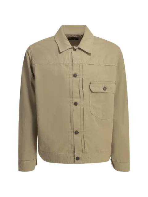 BEAMS PLUS Jeansjacke mit Faltendetail
