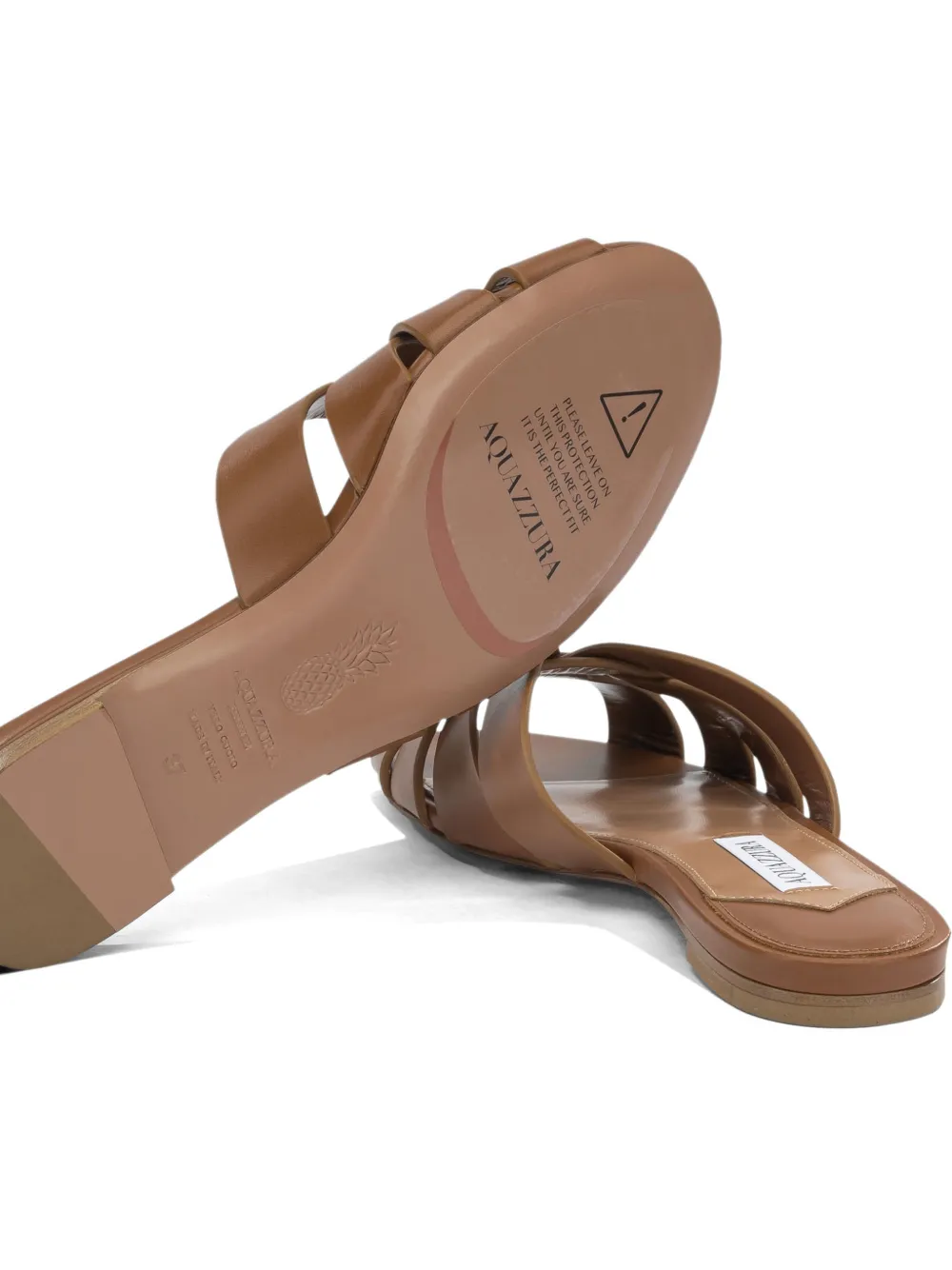 Aquazzura intertwined leather sandals Bruin