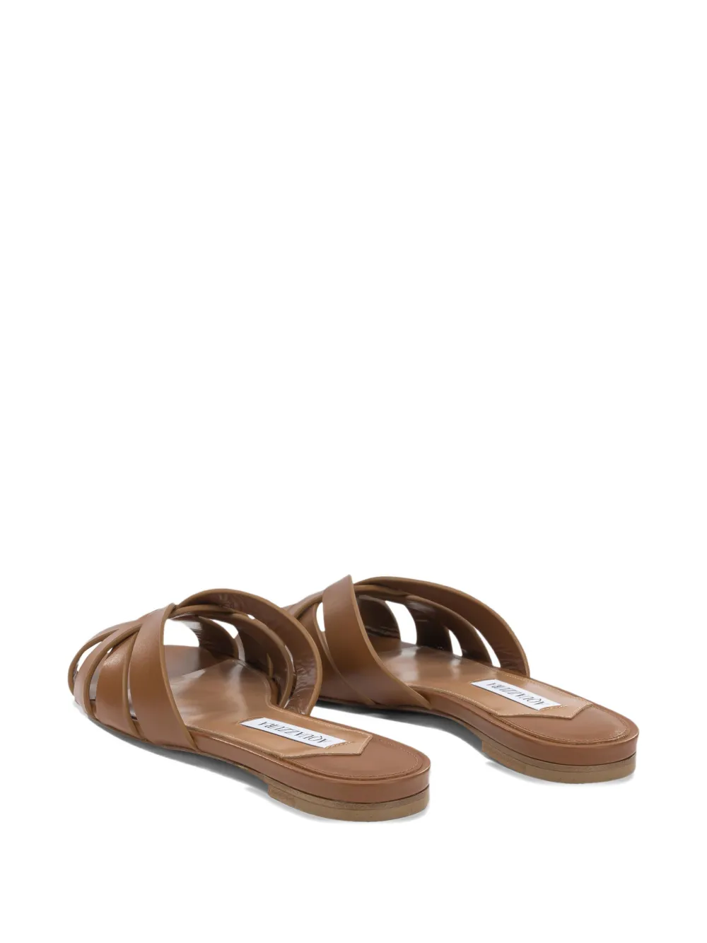 Aquazzura intertwined leather sandals Bruin