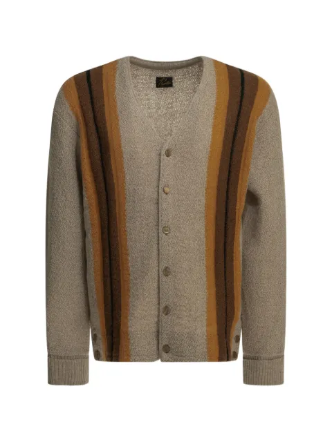 Needles striped mohair-blend sweater