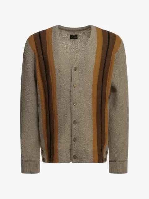 Needles striped mohair-blend sweater