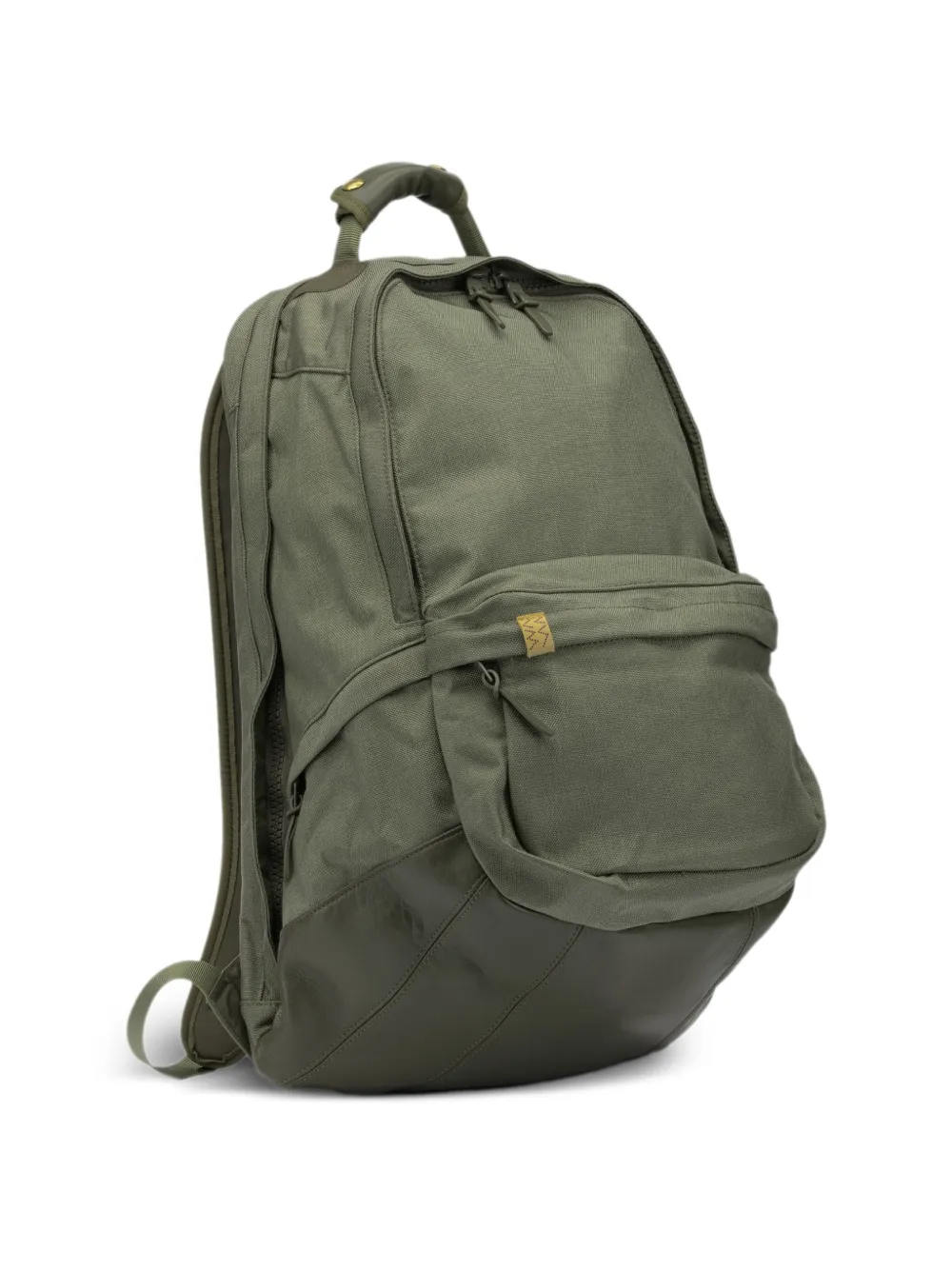  Visvim Sac à Dos Zippé à Empiècements En Cuir - Vert 