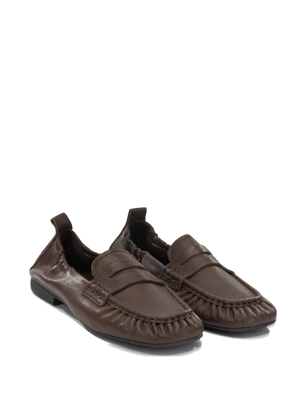 Copenhagen Loafers met ruches Bruin
