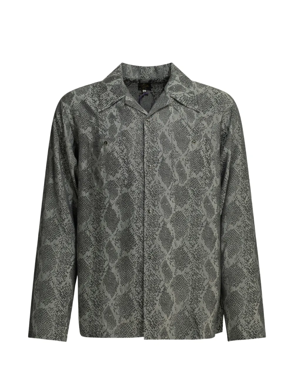 Needles snakeskin-print western-style shirt - Grau