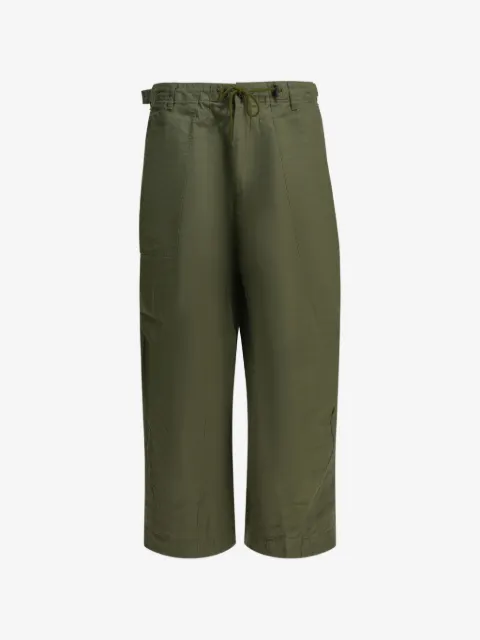 Needles Fatigue drawstring-waist wide-leg trousers