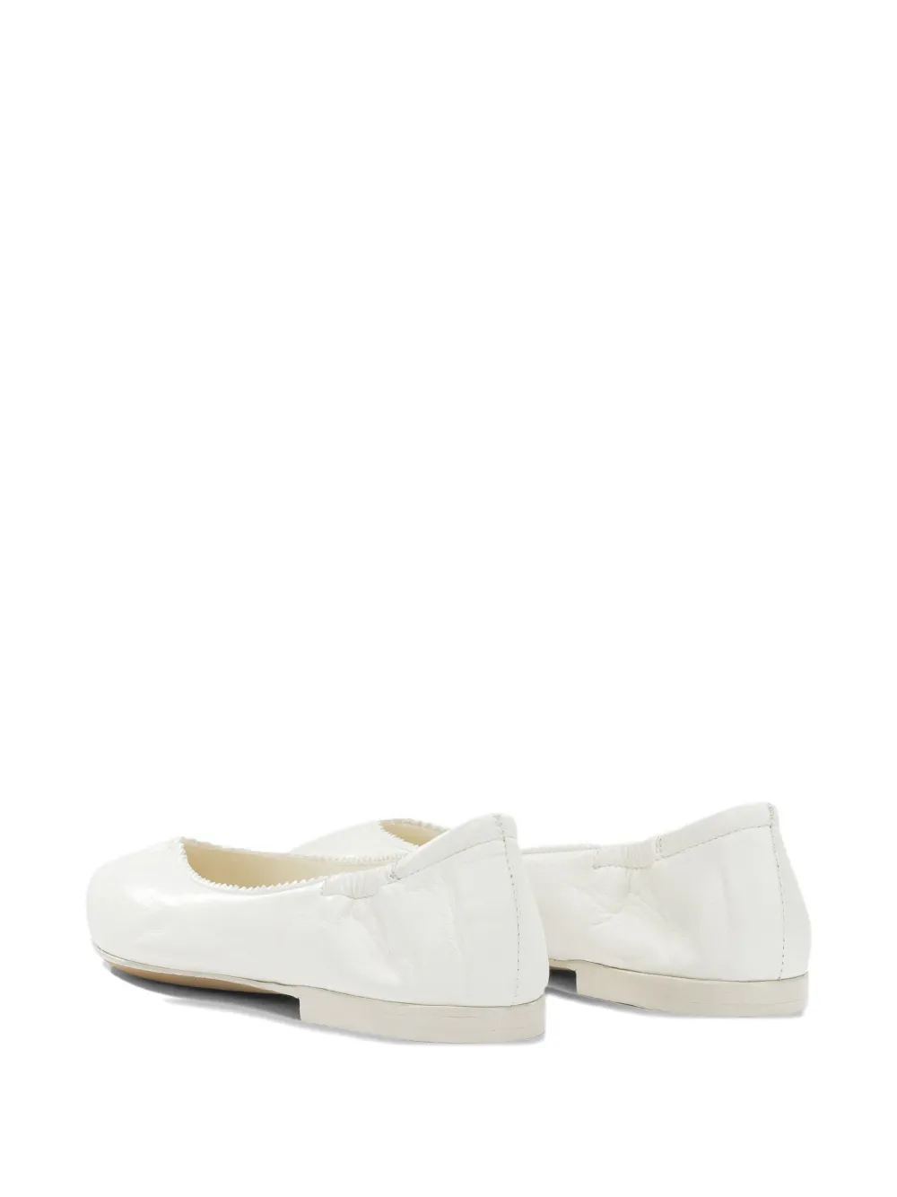Pomme D´Or pointed-toe elasticated ballet flats Wit