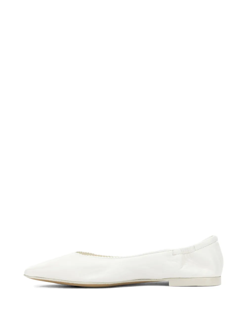 Pomme D´Or pointed-toe elasticated ballet flats Wit