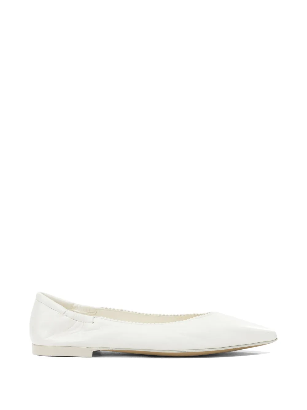 Pomme D´Or pointed-toe elasticated ballet flats - Bianco