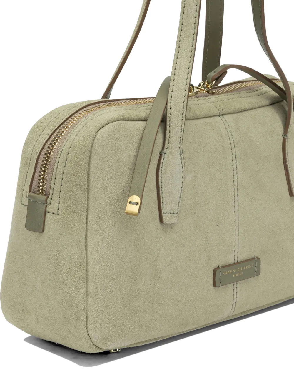 GIANNI CHIARINI ハンドバッグ スエード GIANNI CHIARINI Aryna スエード ハンドバッグ | グリーン | FARFETCH JP