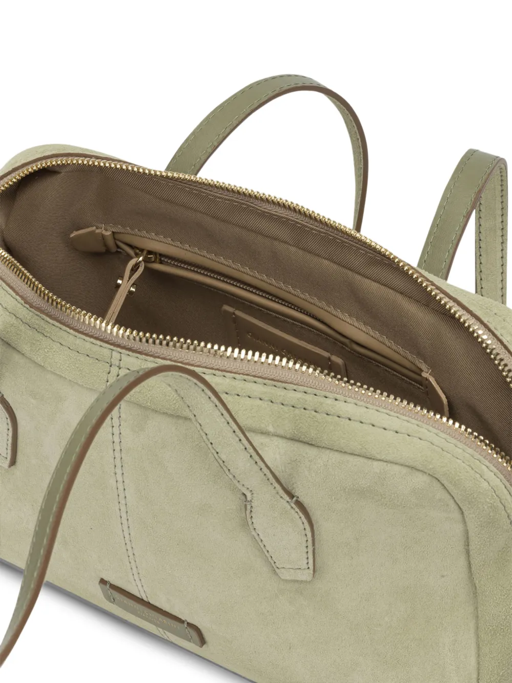 GIANNI CHIARINI Aryna スエード ハンドバッグ | グリーン | FARFETCH JP