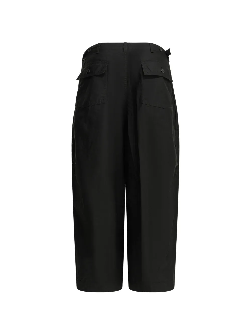 Needles Fatigue katoenen parachute broek met trekkoord Zwart