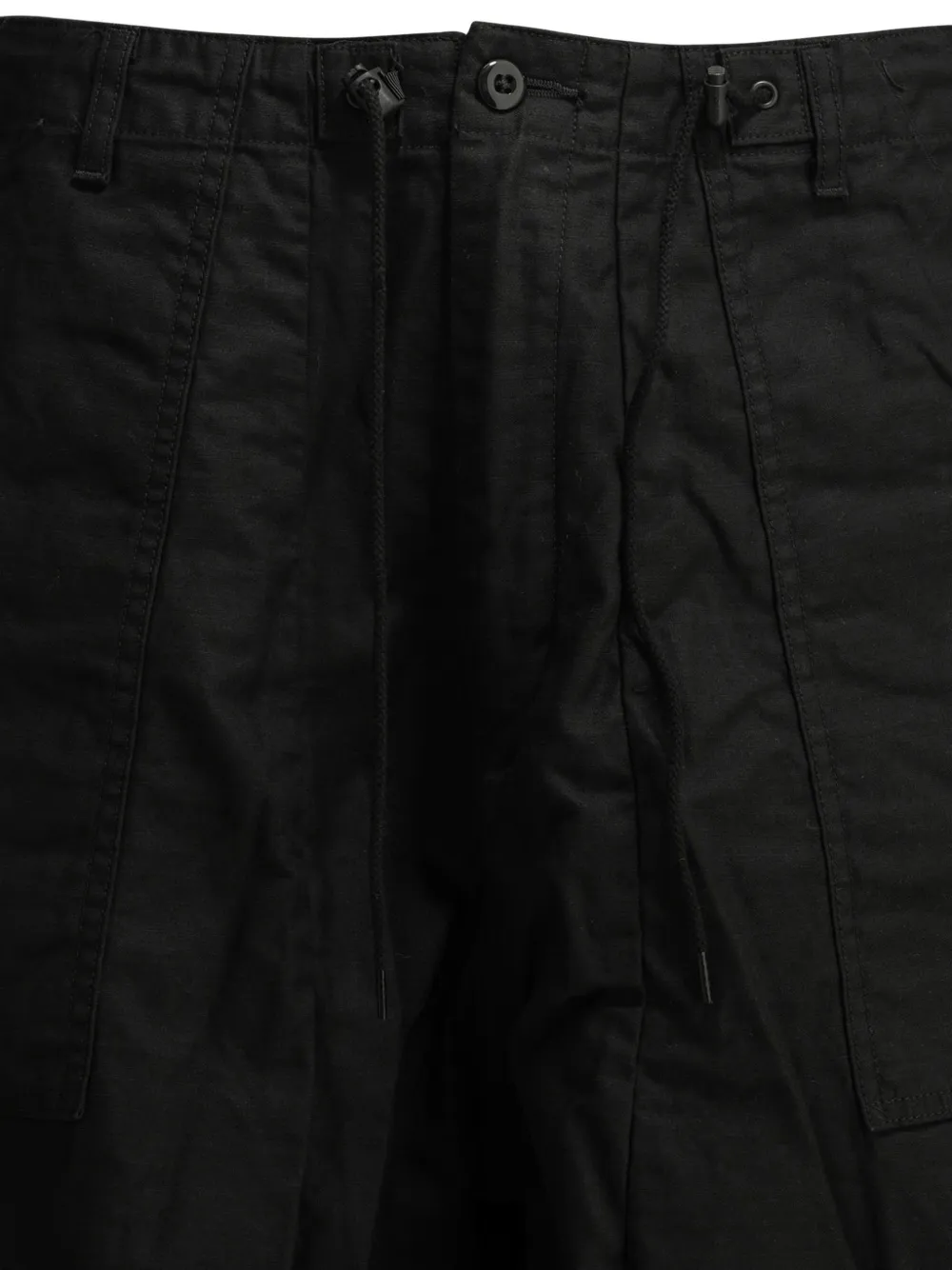 Needles Fatigue katoenen parachute broek met trekkoord Zwart