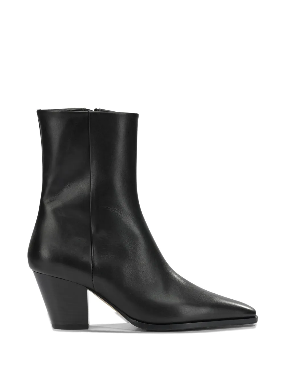 Aeyde Hedvig pointed-toe leather ankle boots Zwart