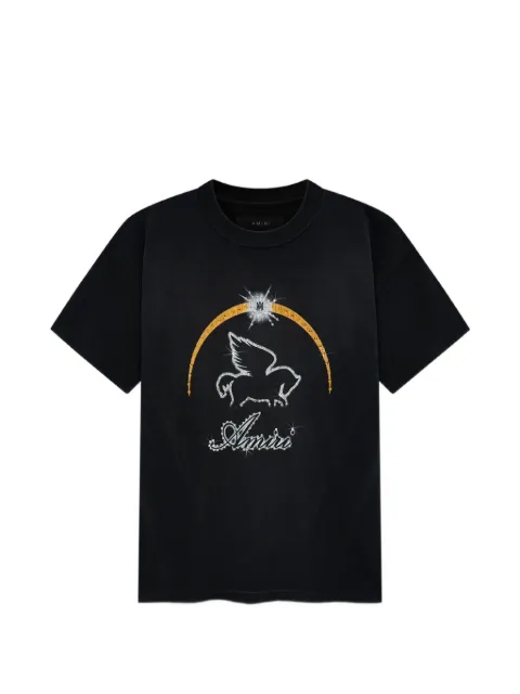 AMIRI playera Pegasus con detalles de cristal