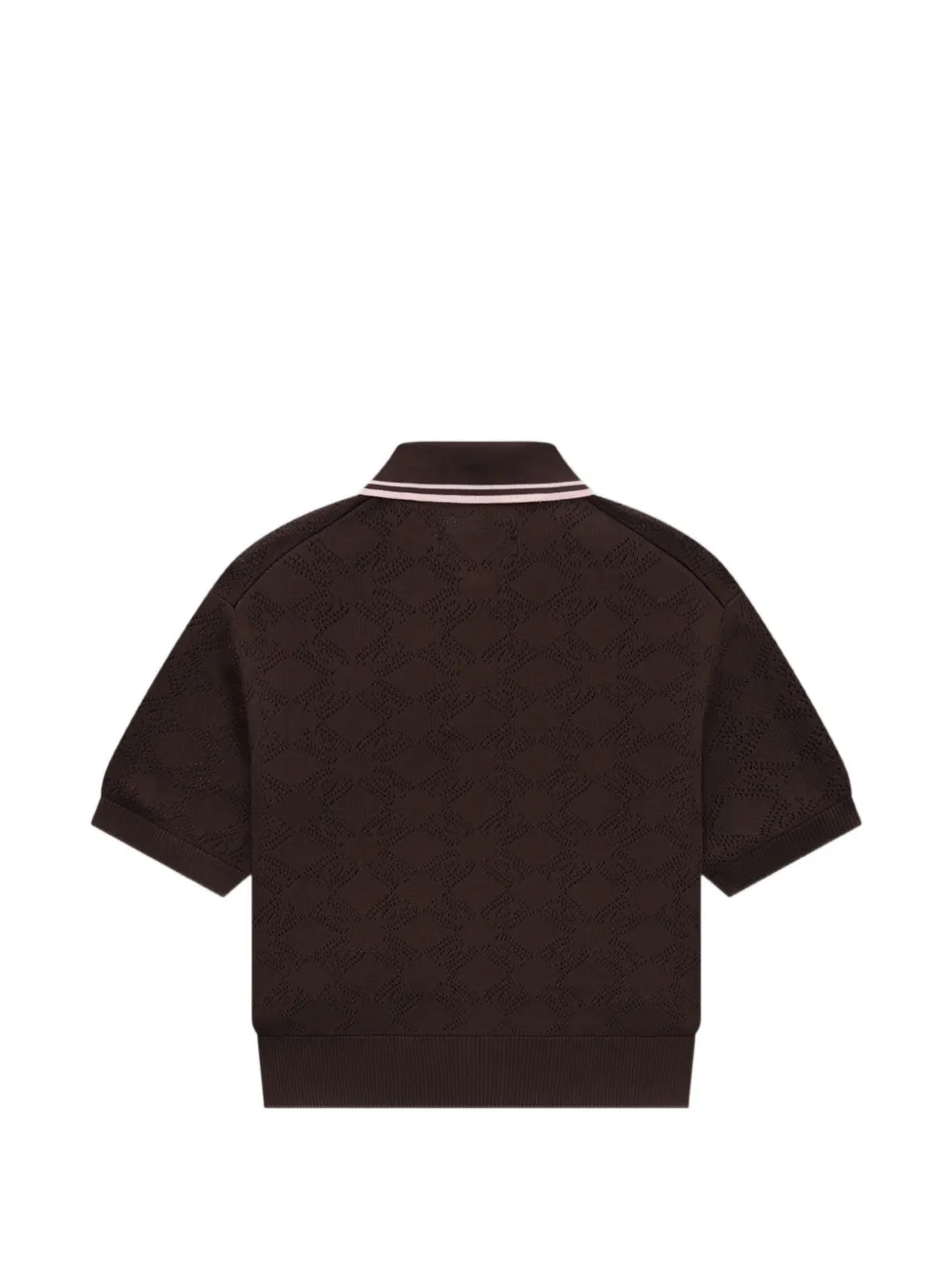 AMIRI MA Quad poloshirt met monogram-print Bruin