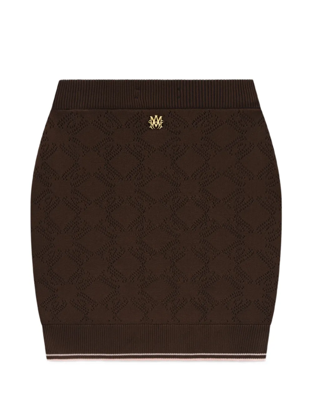 AMIRI MA Quad mini skirt - Marrone