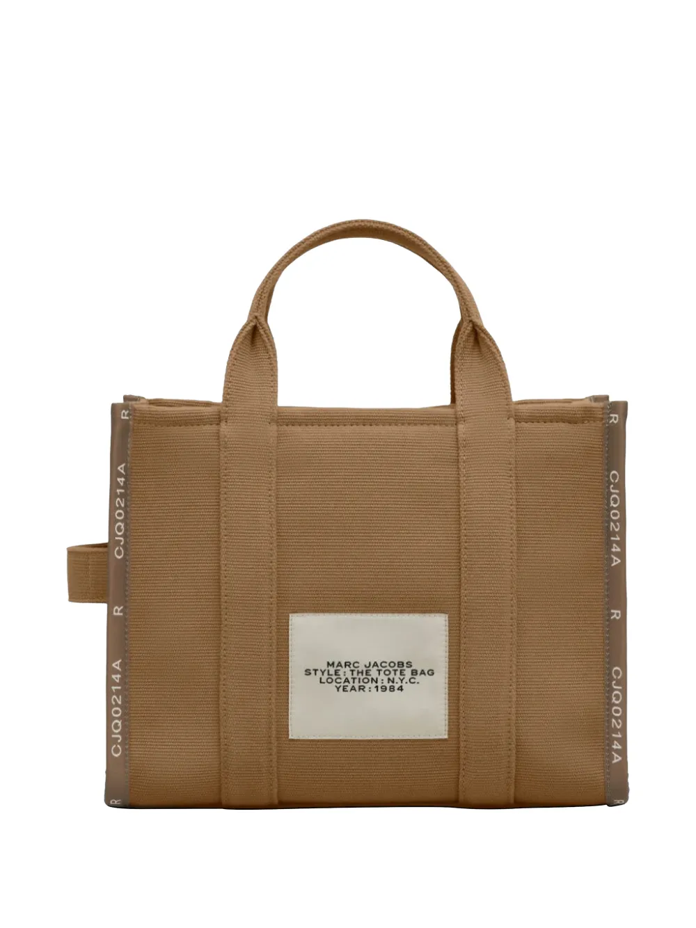 Marc Jacobs Medium shopper met jacquard en logoprint Bruin