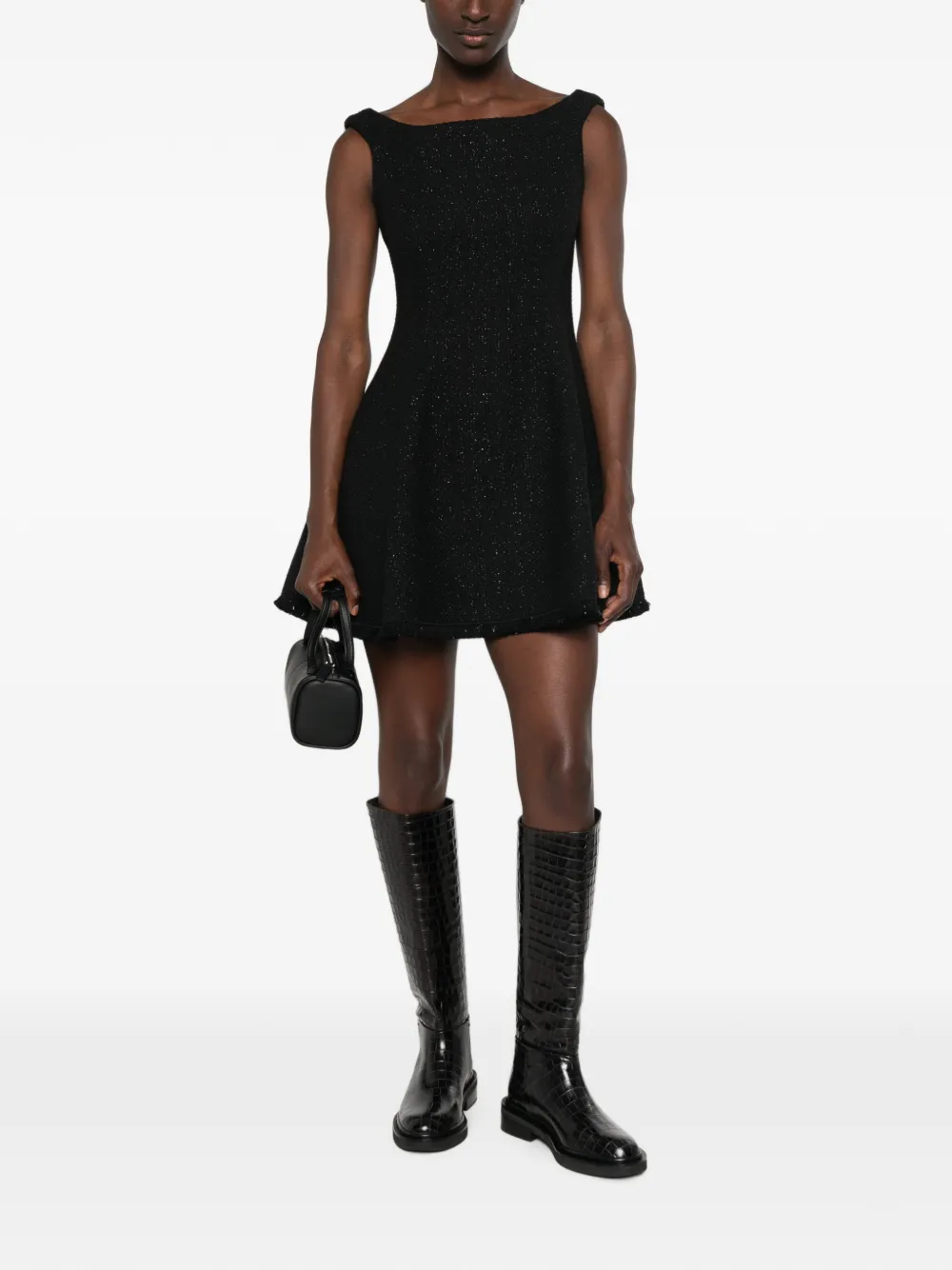Maje Denim mini-jurk Zwart