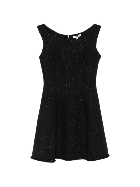 Maje frayed-hem mini dress