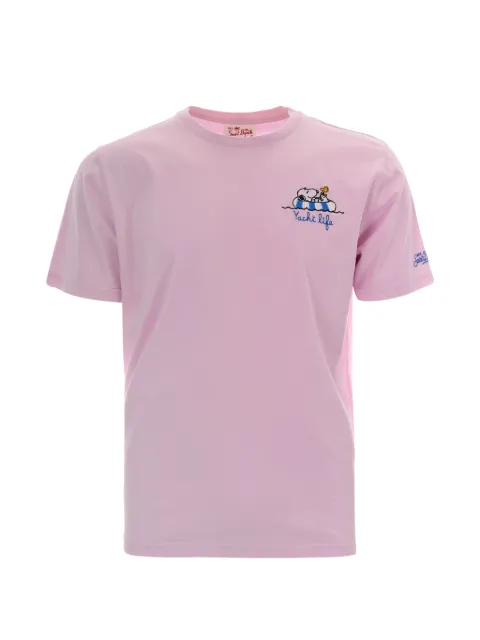 MC2 Saint Barth Portofino slogan-embroidered T-shirt