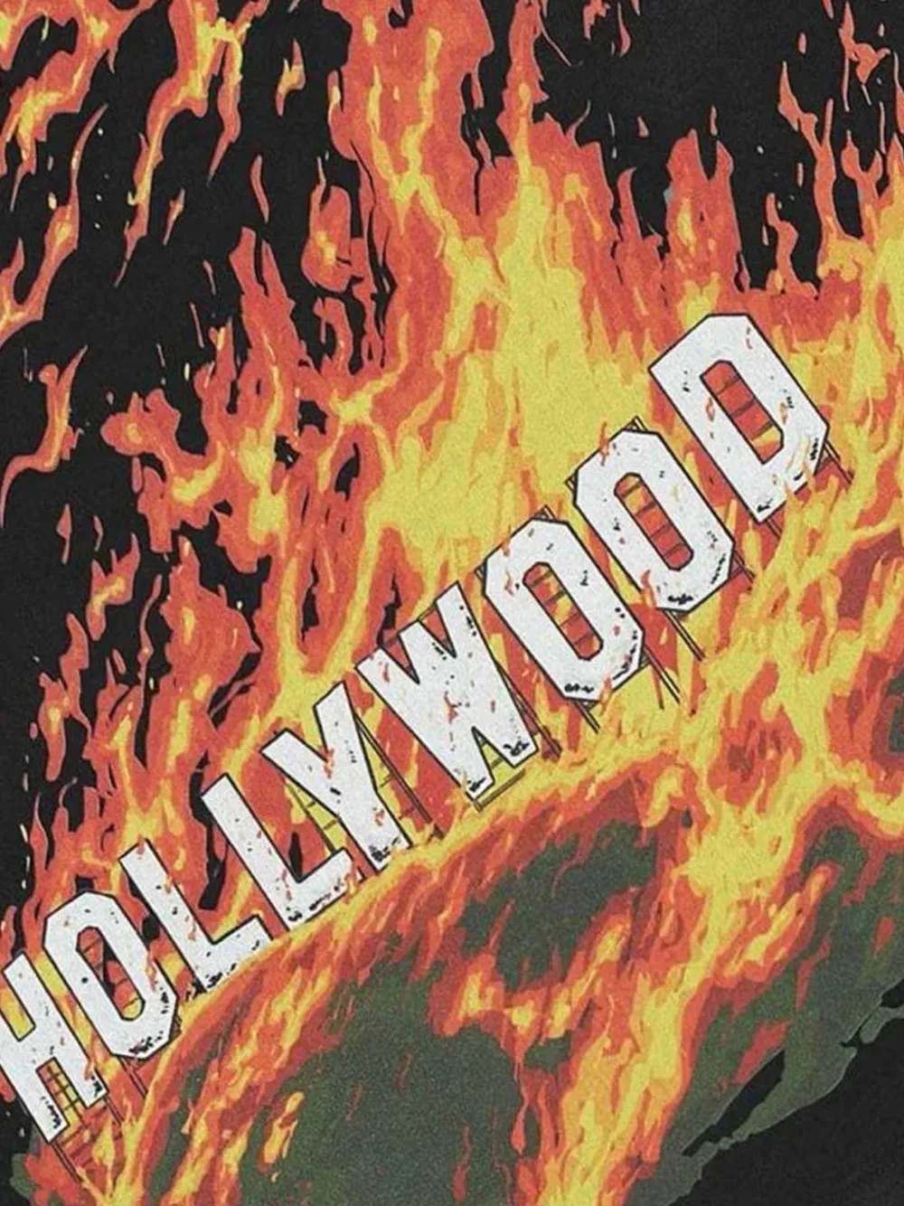 GODSPEED Hollywood Inferno 2 T-shirt met print Zwart