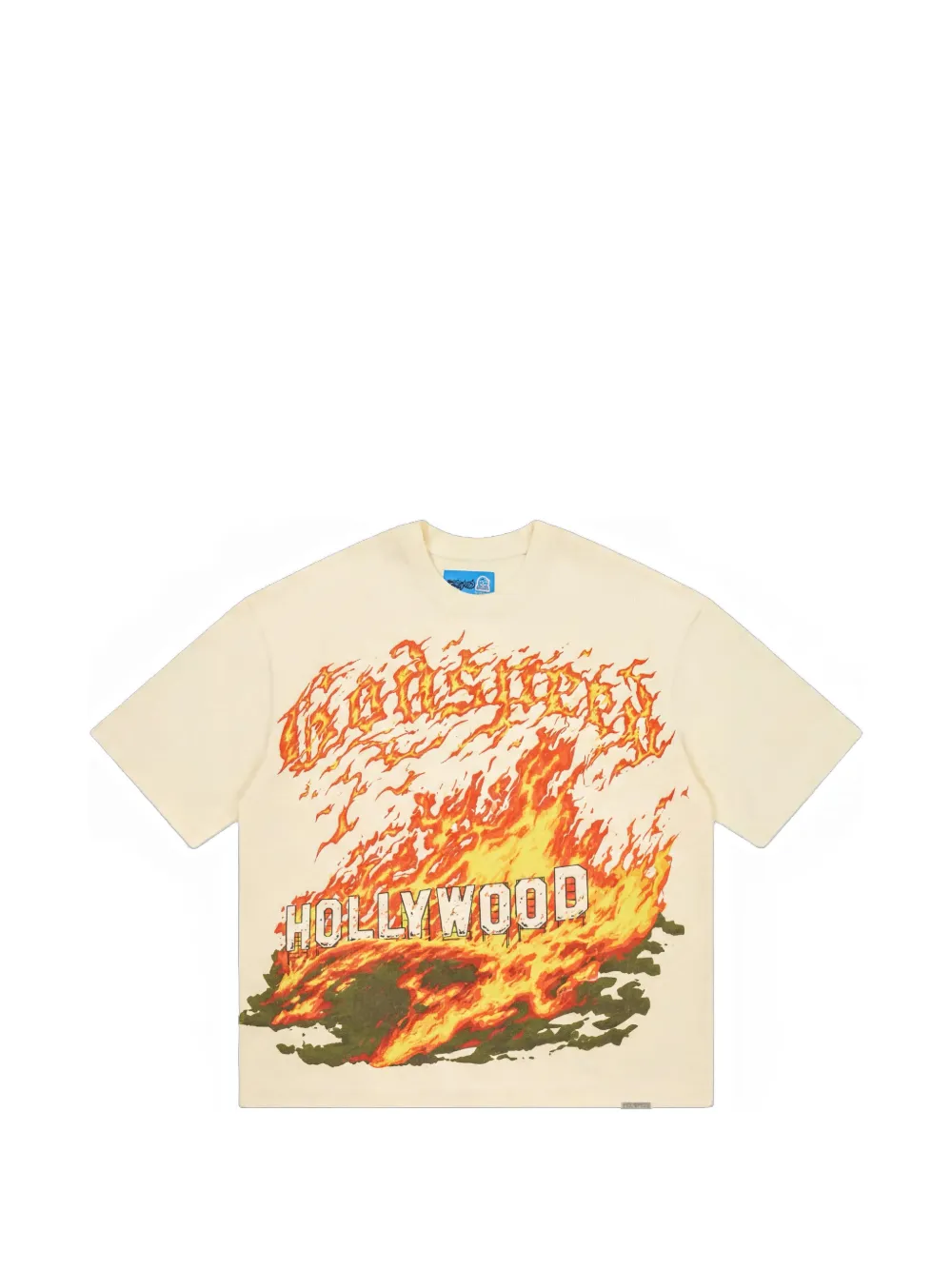 GODSPEED Hollywood Inferno 2 graphic-print cotton T-shirt - Toni neutri
