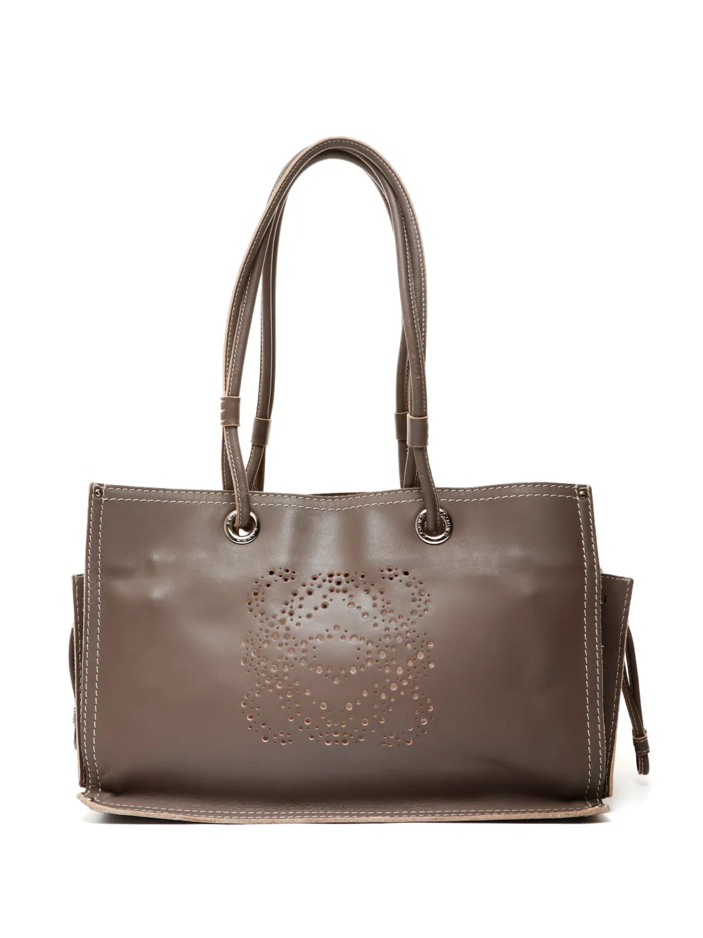 Loewe Pre-Owned 2000-2010s Anagram leather tote bag - Grey