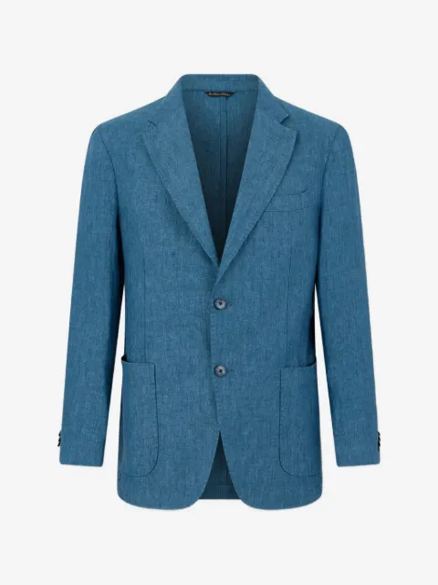 Brooks Brothers herringbone-weave single-breasted blazer