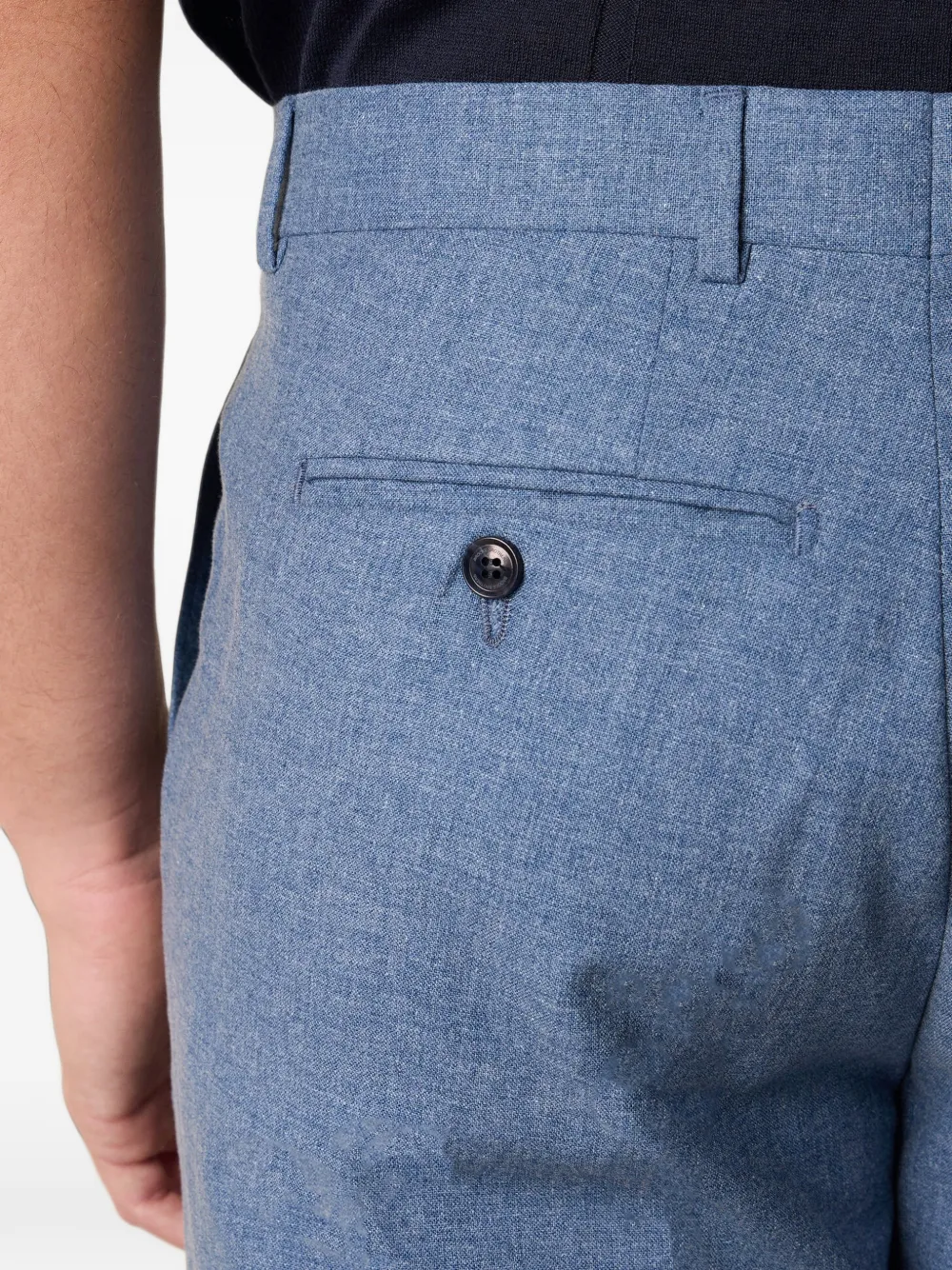 Brooks Brothers Geplooide pantalon Blauw