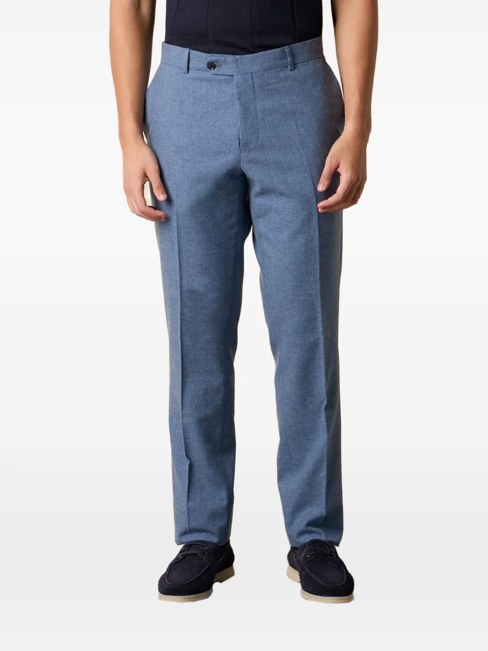Brooks Brothers Geplooide pantalon Blauw