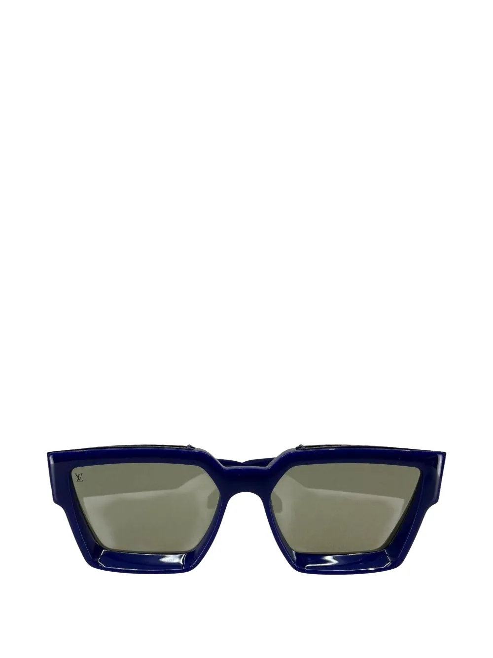 Louis Vuitton Pre-Owned Millionaire square-frame sunglasses - Blu