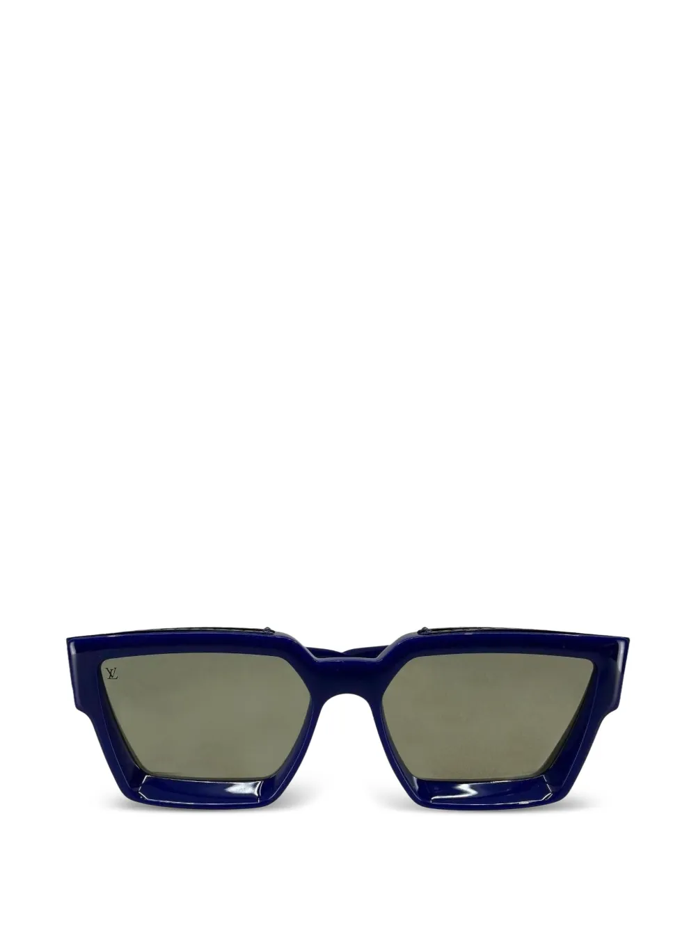 Louis Vuitton Pre-Owned Millionaire square-frame sunglasses - Blu