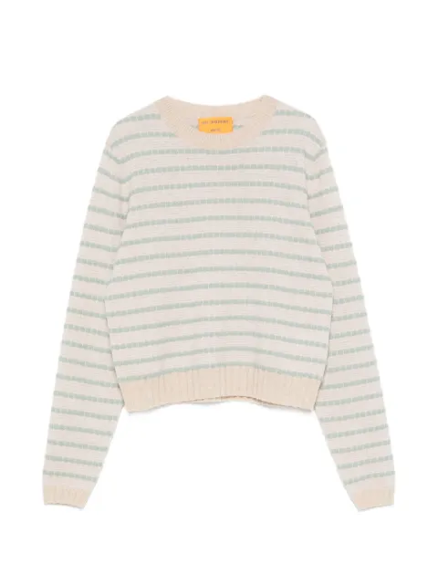 Guest In Residence Gestreifter Kaschmirpullover
