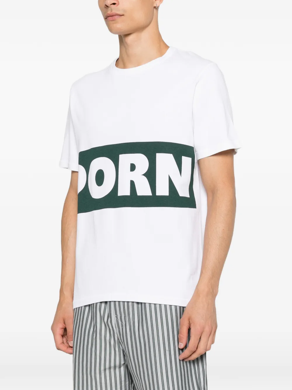 JW Anderson T-shirt met print en korte mouwen Wit
