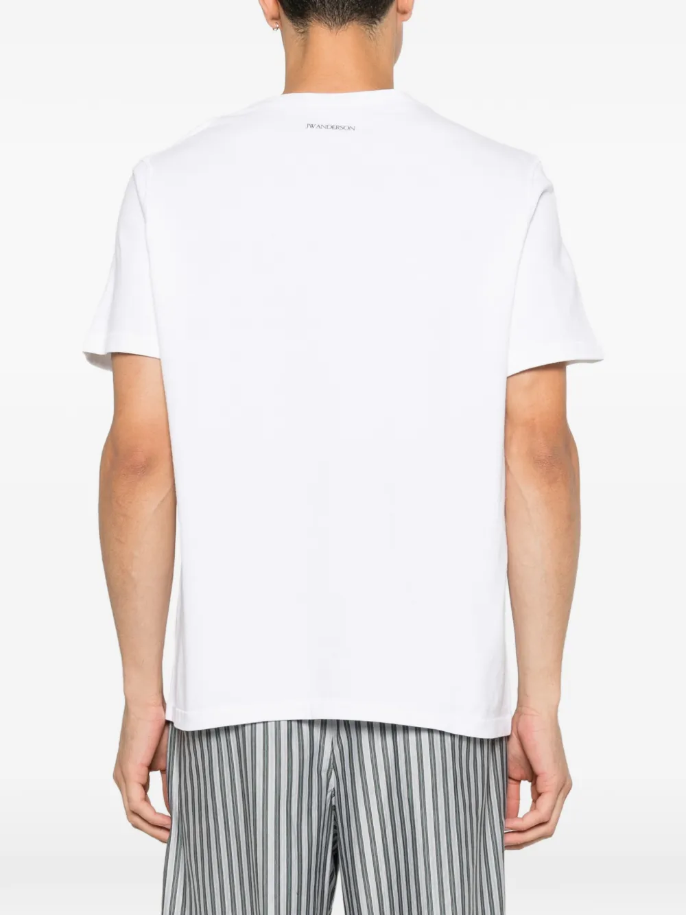 JW Anderson T-shirt met print en korte mouwen Wit