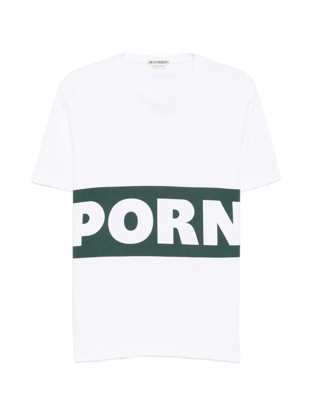 JW Anderson print-detail short-sleeve T-shirt - Bianco