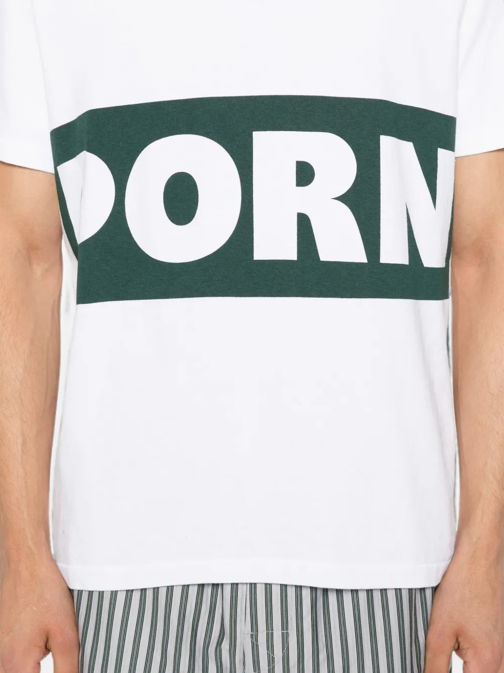 JW Anderson T-shirt met print en korte mouwen Wit