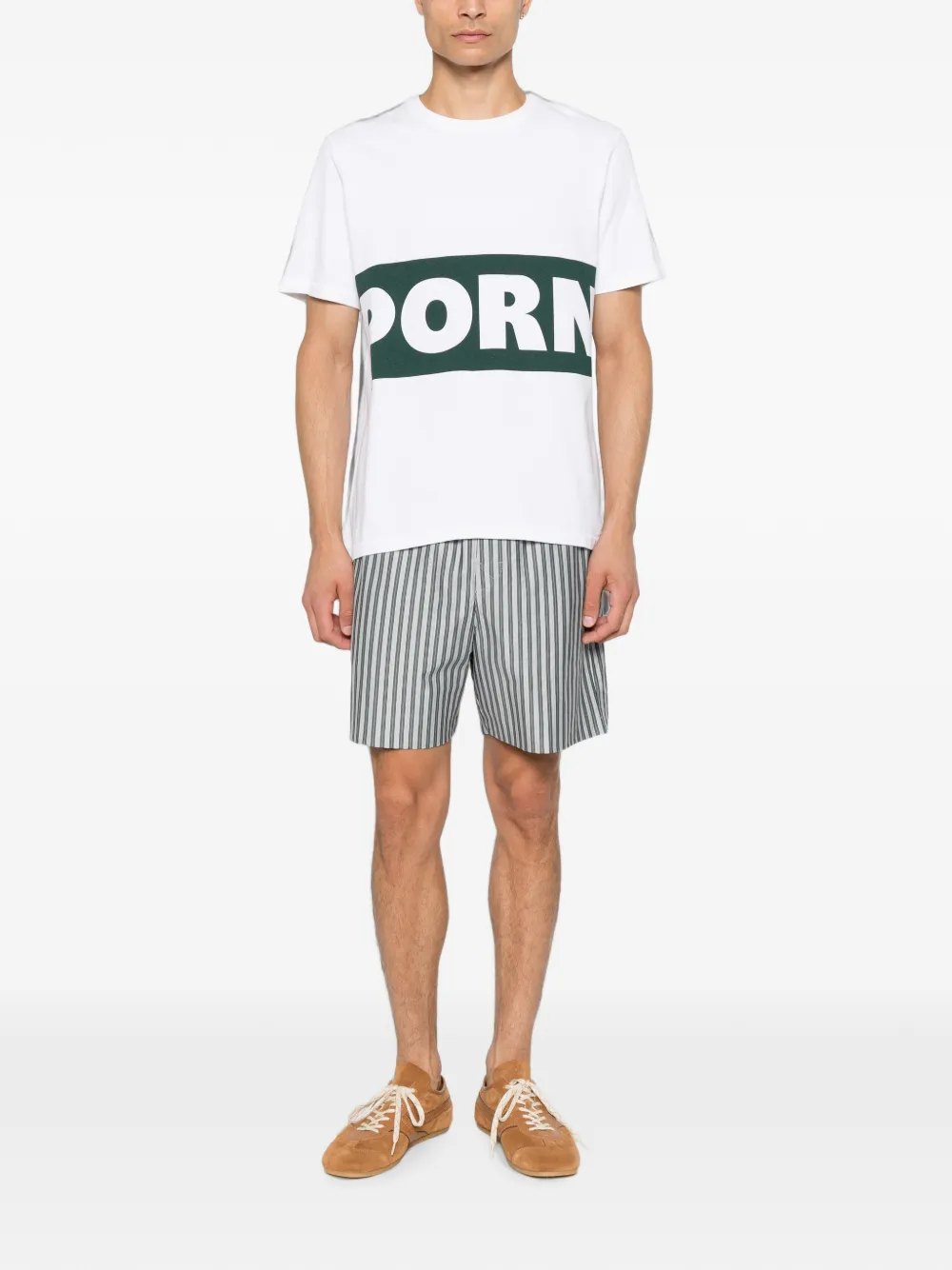 JW Anderson T-shirt met print en korte mouwen Wit